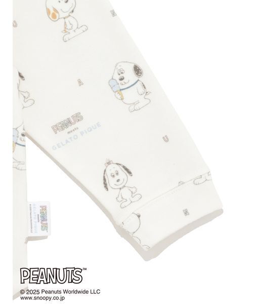 gelato pique(ジェラートピケ)の「【PEANUTS PUPPIES】【BABY】総柄プルオーバー(ベビーパジャマ/スリーパー・キッズ・クリーム・80)」の8枚目の写真