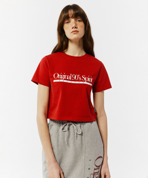 1993STUDIO(1993スタジオ)の「オリジナル90SレギュラーTシャツ_レッド(Tシャツ/カットソー・レディース・その他・FREE)」の1枚目の写真