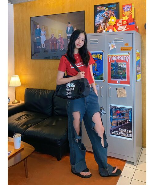 1993STUDIO(1993スタジオ)の「オリジナル90SレギュラーTシャツ_レッド(Tシャツ/カットソー・レディース・その他・FREE)」の10枚目の写真
