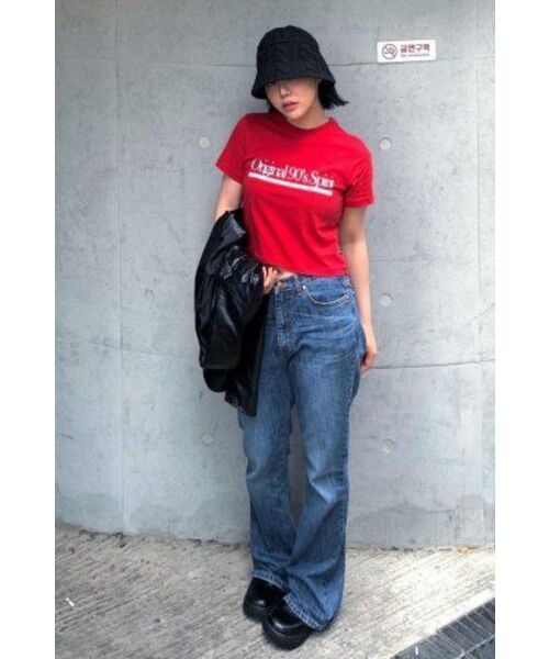1993STUDIO(1993スタジオ)の「オリジナル90SレギュラーTシャツ_レッド(Tシャツ/カットソー・レディース・その他・FREE)」の15枚目の写真
