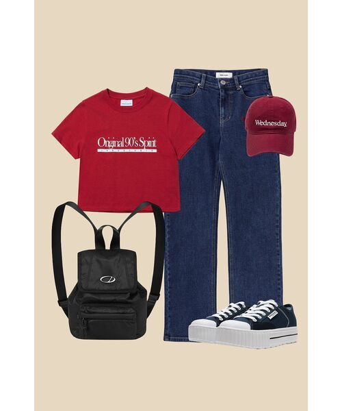 1993STUDIO(1993スタジオ)の「オリジナル90SレギュラーTシャツ_レッド(Tシャツ/カットソー・レディース・その他・FREE)」の21枚目の写真