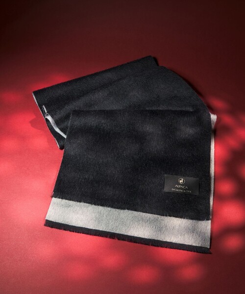 dimmoire マフラー ブラックグレー ディオールオム☆メンズ マフラー☆グレー×ブラック ディオールオム