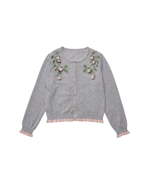 Lolime by mellfy memory(ロリミー バイ メルフィーメモリー)の「strawberry patch cardigan(カーディガン/ボレロ・レディース・ホワイト/グレー・FREE)」の1枚目の写真