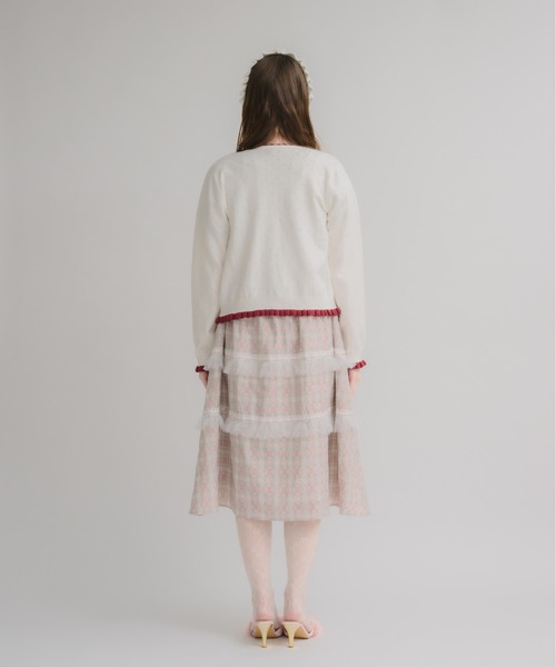 Lolime by mellfy memory(ロリミー バイ メルフィーメモリー)の「strawberry patch cardigan(カーディガン/ボレロ・レディース・ホワイト/グレー・FREE)」の9枚目の写真