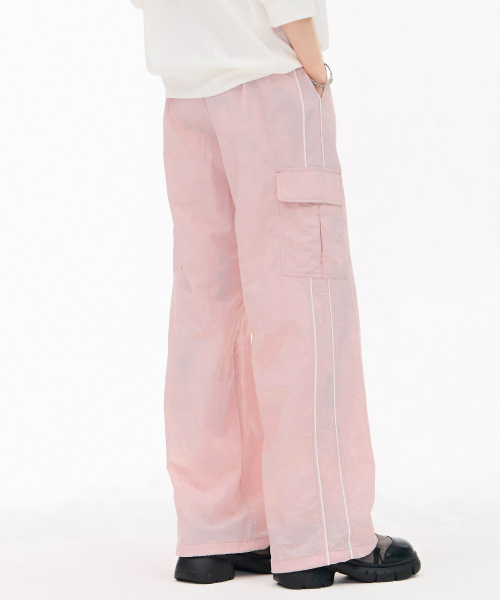 CHASECULT(チェイスカルト)の「レディースカーゴワイドパンツ-ピンク(スウェットパンツ・レディース・PINK・70/67)」の3枚目の写真