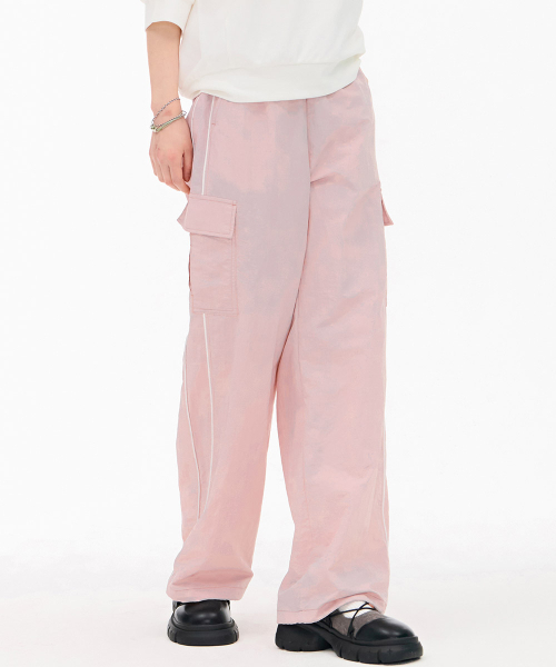 CHASECULT(チェイスカルト)の「レディースカーゴワイドパンツ-ピンク(スウェットパンツ・レディース・PINK・70/67)」の4枚目の写真