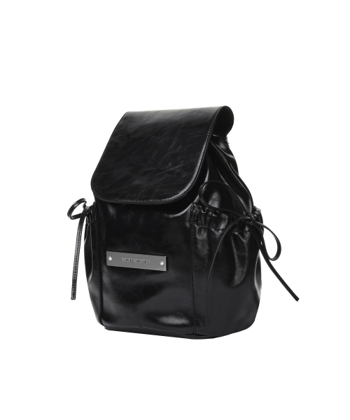 NICK&NICOLE（ニックアンドニコール）の「CRYSTAL LEATHER SHIRRING BACKPACK_BLACK（バックパック/リュック・レディース・その他・FREE）」の2枚目の写真