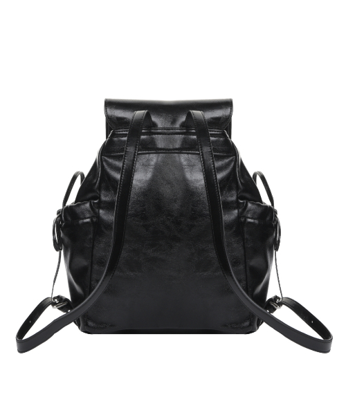 NICK&NICOLE（ニックアンドニコール）の「CRYSTAL LEATHER SHIRRING BACKPACK_BLACK（バックパック/リュック・レディース・その他・FREE）」の3枚目の写真