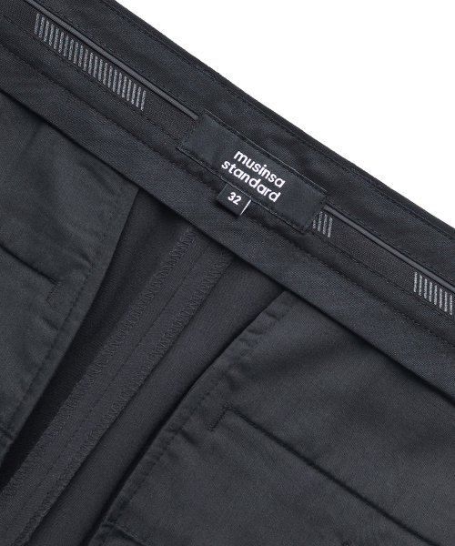 MUSINSA STANDARD（ムシンサスタンダード）の「軽量テーパード隠しバンディングクロップドスラックス[ダークグレー]（スラックス・メンズ・その他・29/30/26/27/28/32）」の8枚目の写真