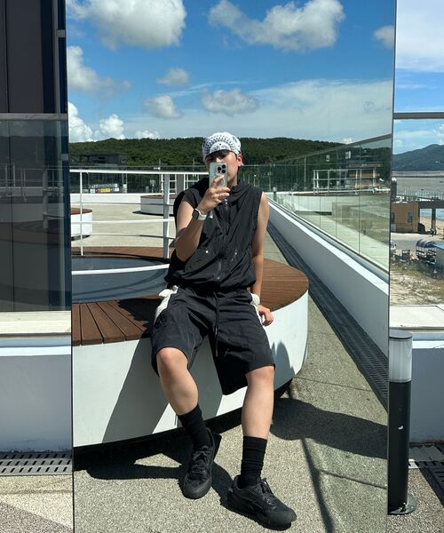 Verdnt（バーダント）の「ナイロンスプリットショートショーツ[ブラック]（その他パンツ・レディース・ブラック・SMALL/MEDIUM/LARGE）」の11枚目の写真