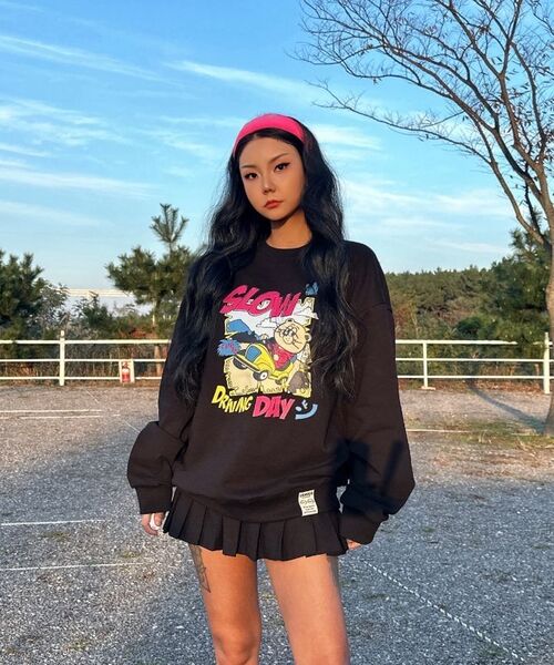 GRAVER（グレーバー）の「[ユニセックス]スロードライビングデイ スウェット_メランジホワイト（スウェット・レディース・ホワイト・SMALL/MEDIUM/LARGE/X-LARGE）」の5枚目の写真