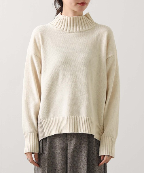 セール】モールバイカラーハイネックニット（ニット/セーター