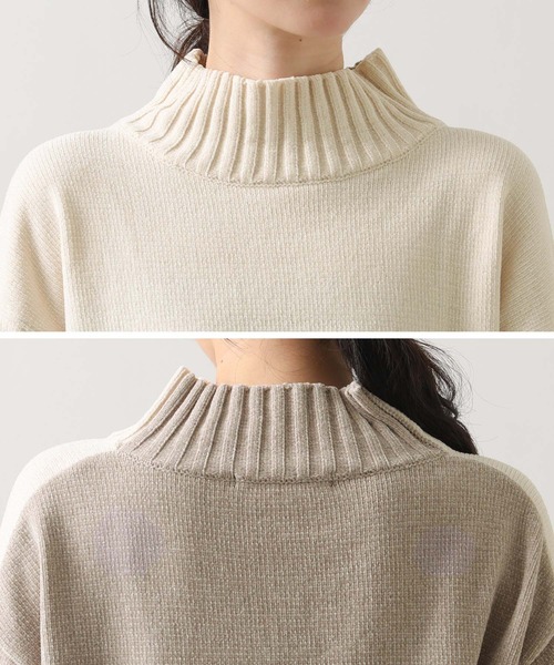 Gready Brilliant（グレディブリリアン）の「モールバイカラーハイネックニット（ニット/セーター・レディース・イエロー×グレー/ホワイト系/グレー系その他・FREE）」の22枚目の写真