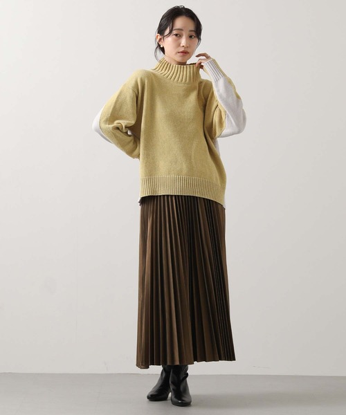 セール】モールバイカラーハイネックニット（ニット/セーター