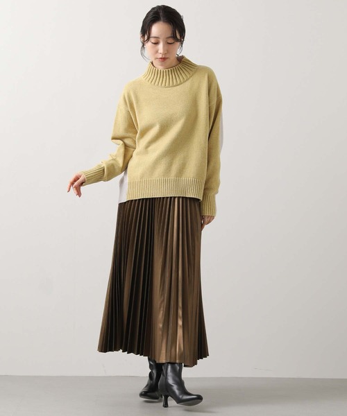 モールバイカラーハイネックニット（ニット/セーター）｜Gready