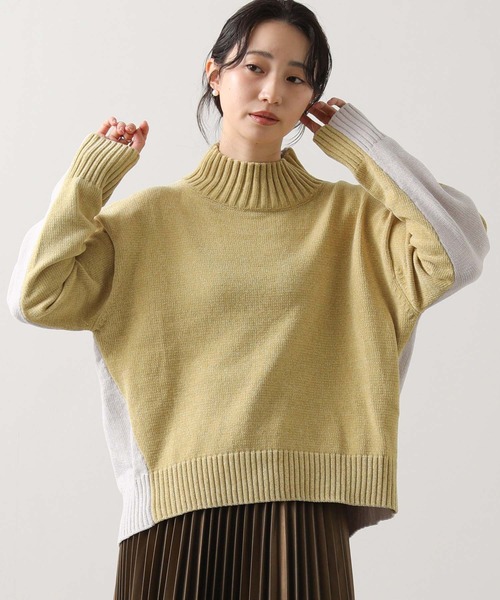 セール】モールバイカラーハイネックニット（ニット/セーター