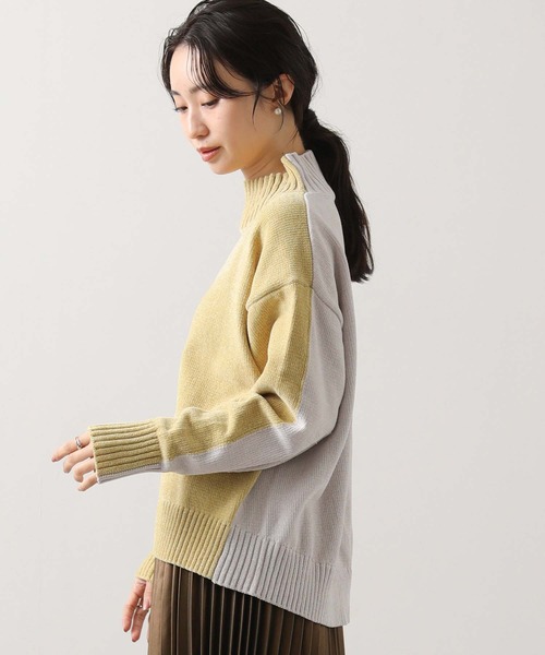 モールバイカラーハイネックニット（ニット/セーター）｜Gready
