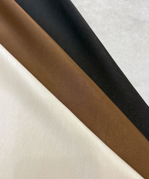 Futier land（フューティアランド）の「厚地サテンスカート（スカート・レディース・アイボリー/ブラック/ブラウン・MEDIUM/LARGE）」の21枚目の写真