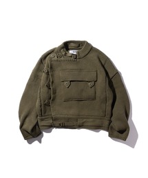 GOAT ESSENCE | MOTORCYCLE KNIT JACKET(ニット/セーター)