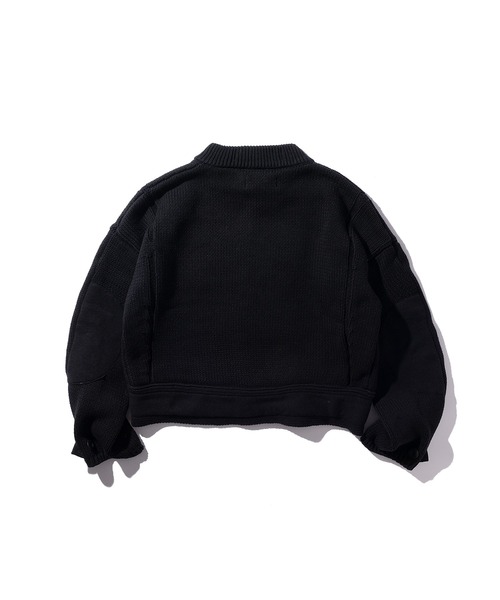 GOAT ESSENCE(ゴートエッセンス)の「MOTORCYCLE KNIT JACKET(ニット/セーター・メンズ・ブラック/カーキ/グレー・FREE)」の10枚目の写真