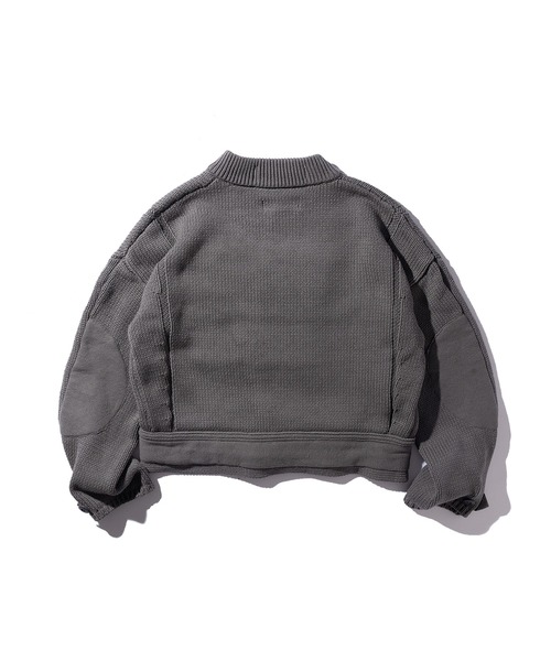 GOAT ESSENCE(ゴートエッセンス)の「MOTORCYCLE KNIT JACKET(ニット/セーター・メンズ・ブラック/カーキ/グレー・FREE)」の11枚目の写真