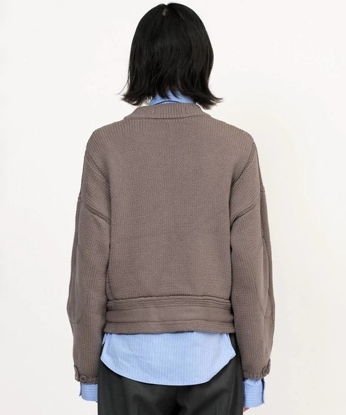 GOAT ESSENCE(ゴートエッセンス)の「MOTORCYCLE KNIT JACKET(ニット/セーター・メンズ・ブラック/カーキ/グレー・FREE)」の7枚目の写真