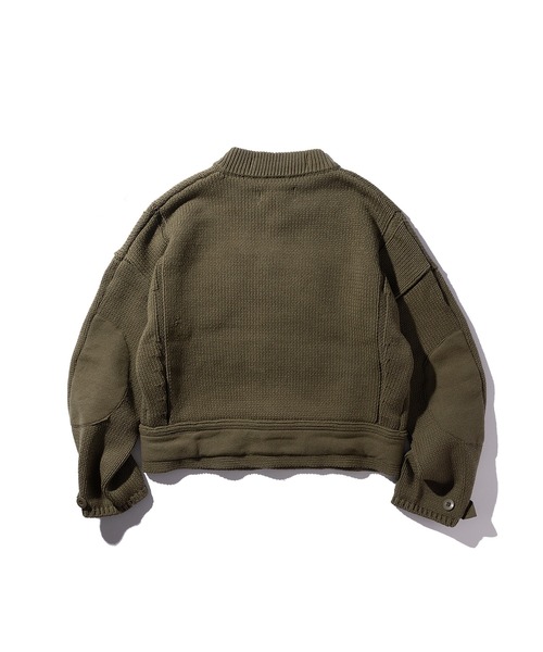 GOAT ESSENCE(ゴートエッセンス)の「MOTORCYCLE KNIT JACKET(ニット/セーター・メンズ・ブラック/カーキ/グレー・FREE)」の8枚目の写真