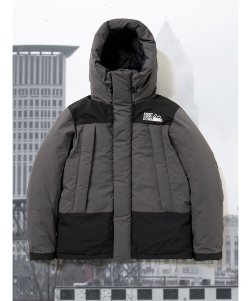 FIRST DOWN(ファーストダウン)の「【ファーストダウン 撥水】FIRSTDOWN USA MAURI フーデッド ダウン(ダウンジャケット/コート・メンズ・グレー系その他2/ネイビー/ライトグリーン/ブラック・LARGE/X-LARGE/MEDIUM)」の2枚目の写真