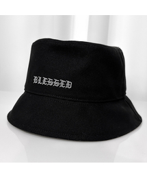 BLESSED BULLET（ブレスドブレッド）の「BLESSED ハイパーオーバーサイズ後ろひもバケットハット-ブラック（ハット）」