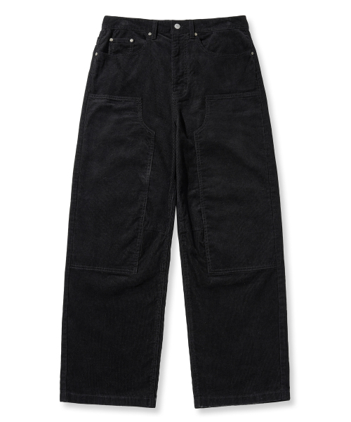BROWNBREATH(ブラウンブレス)の「DOUBLE KNEE CORDUROY PANTS - BLACK(その他パンツ・レディース・その他・SMALL/MEDIUM/LARGE/X-LARGE)」の1枚目の写真