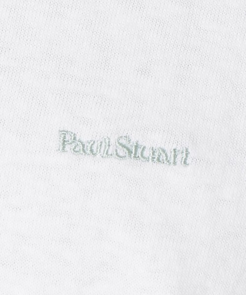 Paul Stuart（ポールスチュアート）の「ラフィスラブ天竺半袖Tシャツ（Tシャツ/カットソー・メンズ・ネイビー/ホワイト・XL/M/L）」の5枚目の写真