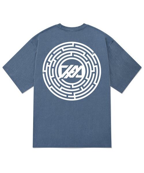 KAN6312(カン6312)の「KTPN0036 パニミロ ピグメント 半袖Tシャツ - ブルー(Tシャツ/カットソー・メンズ・その他・MEDIUM/LARGE/X-LARGE)」の1枚目の写真