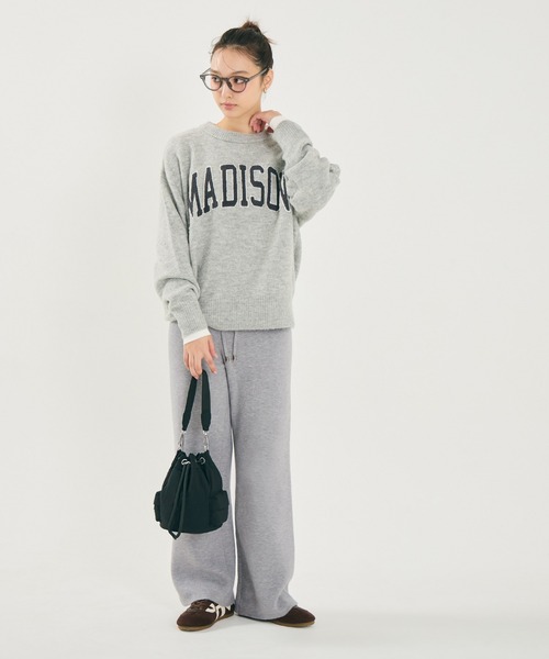 coca（coca）（コカ）の「【DAILY WARM】裏起毛ニットパンツ（その他パンツ・レディース・チャコール/グレー/ブラック/グレイッシュベージュ・L/M/S/XL）」の6枚目の写真