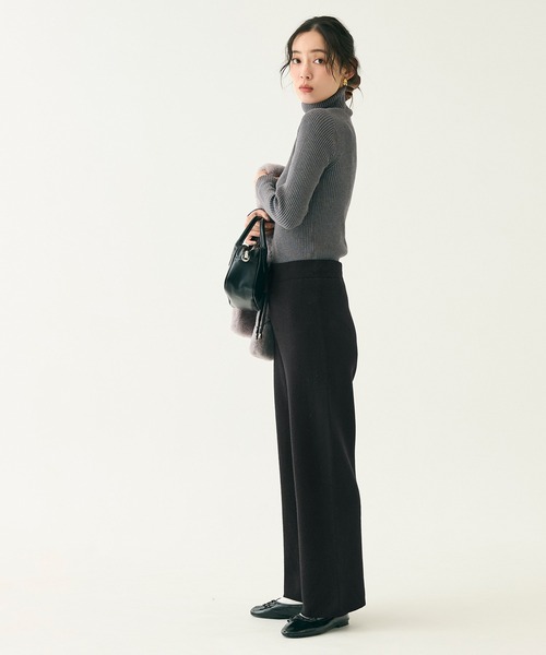 coca（coca）（コカ）の「【DAILY WARM】裏起毛ニットパンツ（その他パンツ・レディース・チャコール/グレー/ブラック/グレイッシュベージュ・L/M/S/XL）」の11枚目の写真