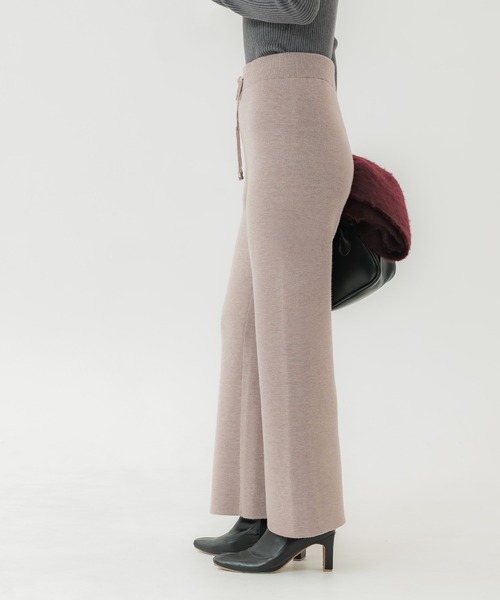 coca（coca）（コカ）の「【DAILY WARM】裏起毛ニットパンツ（その他パンツ・レディース・チャコール/グレー/ブラック/グレイッシュベージュ・L/M/S/XL）」の15枚目の写真