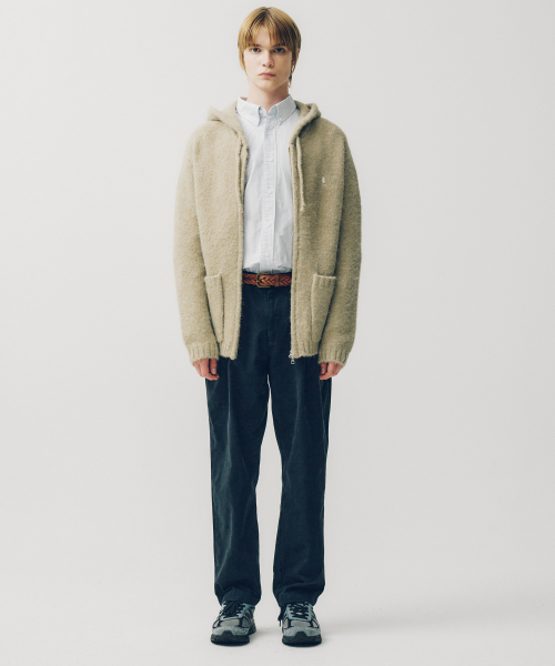 YALE(イェール)の「ヘアリーニットフードジップアップ_グレージュ(ニット/セーター・レディース・その他・SMALL/MEDIUM/LARGE/X-LARGE)」の12枚目の写真