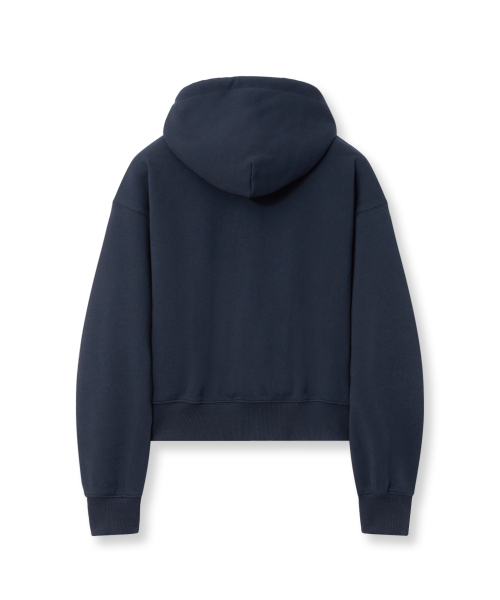 YALE(イェール)の「ウィメンズ Yロゴ クロップフードジップアップ_ネイビー(パーカー・レディース・その他・SMALL/MEDIUM)」の3枚目の写真