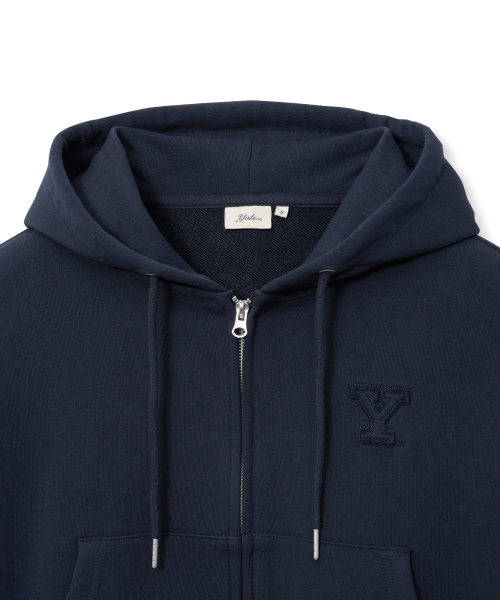 YALE(イェール)の「ウィメンズ Yロゴ クロップフードジップアップ_ネイビー(パーカー・レディース・その他・SMALL/MEDIUM)」の4枚目の写真