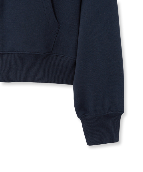 YALE(イェール)の「ウィメンズ Yロゴ クロップフードジップアップ_ネイビー(パーカー・レディース・その他・SMALL/MEDIUM)」の6枚目の写真