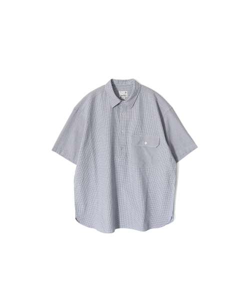 HORLISUN(ホーリーサン)の「Ophir Windowpane Check Pullover Shirt Blue(シャツ/ブラウス・レディース・その他・SMALL/MEDIUM/LARGE)」の1枚目の写真
