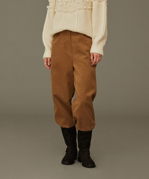 HOWUS(ホワス)の「ORCHARD PANTS (CAMEL)(その他パンツ・レディース・キャメル・X-SMALL/MEDIUM)」の1枚目の写真