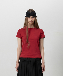 THREE TO EIGHTY（スリートゥエイティー）の「STANDARD CORSET GRAPHIC TEE RED（Tシャツ/カットソー）」