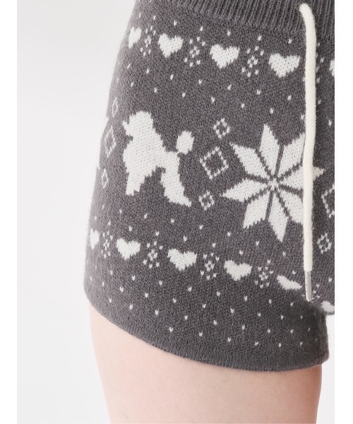 ダーリッチ ノルディックニットショートパンツ グレー 新品】Darich