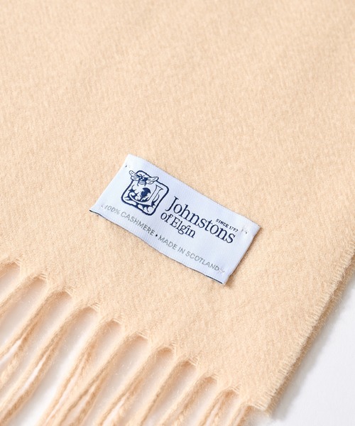 Johnstons of Elgin（ジョンストンズオブエルガン）の「【Johnstons】CASHMERE PLAIN WIDE SCARF（マフラー・レディース・その他1/ベージュ/その他2・FREE）」の4枚目の写真