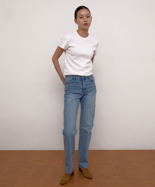 38COMEONCOMMON(38カモンコモン)の「Cap Sleeve Round T-Shirts (White)(Tシャツ/カットソー・レディース・その他・FREE)」の4枚目の写真