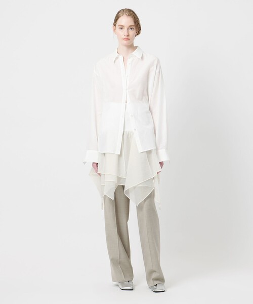 AEWEN MATOPH（イウエン マトフ）の「＜AEWEN MATOPH＞ラッフルミニスカート ベアトップ ‐ 2WAY ウォッシャブル ‐（スカート・レディース・ブラック/ホワイト・FREE）」の10枚目の写真