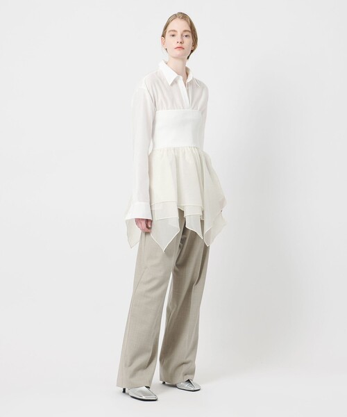 AEWEN MATOPH（イウエン マトフ）の「＜AEWEN MATOPH＞ラッフルミニスカート ベアトップ ‐ 2WAY ウォッシャブル ‐（スカート・レディース・ブラック/ホワイト・FREE）」の16枚目の写真