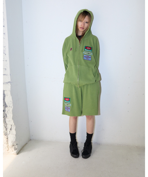 AFTERMATH(アフターマス)の「WAFFLE ZIP HOODIE (PURPLE)(パーカー・レディース・パープル・MEDIUM/LARGE/X-LARGE)」の4枚目の写真