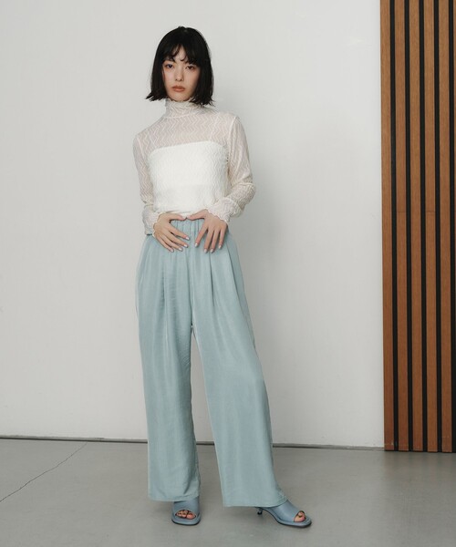 EMMEL REFINES（エメルリファインズ）の「＜EMMEL REFINES＞EM ナミナミ シアータート ルカットソー（Tシャツ/カットソー・レディース・ホワイト/ブラック・FREE）」の3枚目の写真