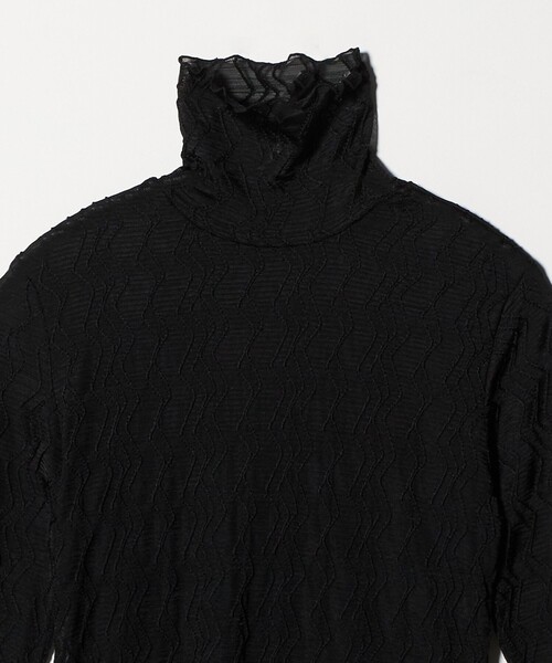 EMMEL REFINES（エメルリファインズ）の「＜EMMEL REFINES＞EM ナミナミ シアータート ルカットソー（Tシャツ/カットソー・レディース・ホワイト/ブラック・FREE）」の13枚目の写真